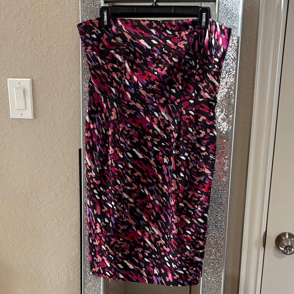Apt. 9 Strapless Dress - Pink, Black, Purple - Picture 1 of 4